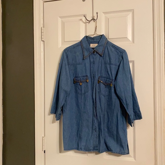 Matching Blue Jean Outfit with embellishments - Picture 2 of 8